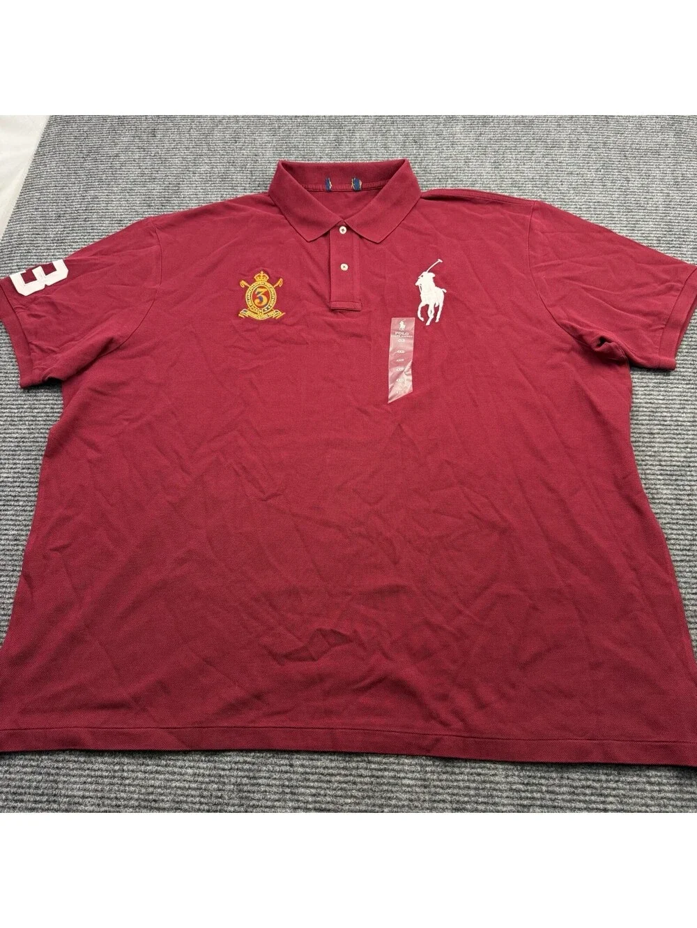 Polo Ralph Lauren Short Sleeve Shirt Men's 4XB Big Pony  Signature Logo Red NWOT